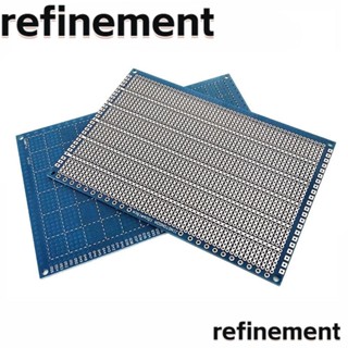 Refinement บอร์ดวงจรพิมพ์ PCB 4 นิ้ว X 6 นิ้ว สีฟ้า DIY สําหรับทดลอง Arduino 3 ชิ้น