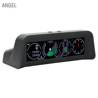 ANGEL รถ HUD หน้าจอ LCD Overspeed Alarm การวัดความสูงเข็มทิศ แสดงผล Universal Digital GPS Speedometer