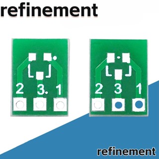 Refinement อะแดปเตอร์ซ็อกเก็ตวงจรไฟฟ้า SMD SOT23-3 เป็น DIP SIP3 สีเขียว ทนทาน 50 ชิ้น