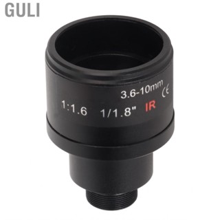 Guli Manual Zoom Lens Optical Glass Low Distortion 1/1.8inch Image Format M12 Mount Clear F1.6 3.6‑10mm Focus