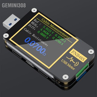 Gemini308 9 Pin USB Voltage Meter หน้าจอพลิกฟังก์ชั่น Gravity Sensor เครื่องทดสอบแอมมิเตอร์ มัลติฟังก์ชั่น