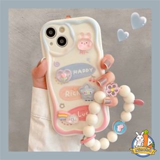 เคสโทรศัพท์มือถือนิ่ม ขอบโค้ง ลายการ์ตูนกระต่าย 3D กันฝุ่น พร้อมสายคล้อง สําหรับ Infinix Hot 30i 30 20i 20 12 9 8 Play Lite Note 12 Pro Turbo G96 Smart 7 6 5