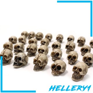 [Hellery1] หัวกะโหลก 3D สําหรับตกแต่งปาร์ตี้ฮาโลวีน 20 ชิ้น