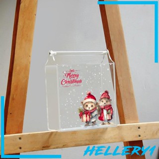 [Hellery1] กล่องของขวัญคริสต์มาส แบบใส สําหรับตุ๊กตาคัพเค้ก ขนมหวาน