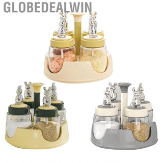 Globedealwin Countertop Spice Rack  Rotating Detachable for Home