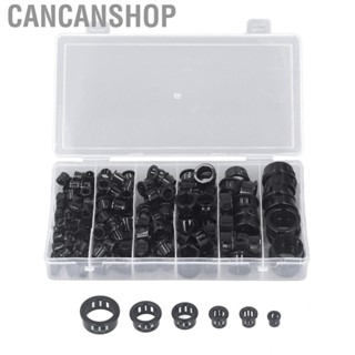 Cancanshop Cable Grommet Protector  Snap in Nylon Plastic Strong 160Pcs for Suppress Vibrations