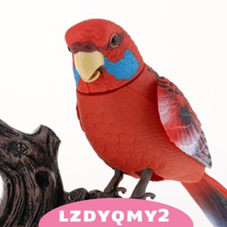 [Lzdyqmy2] นกแก้วไฟฟ้า เซนเซอร์เสียง สีสันสดใส สําหรับตกแต่ง