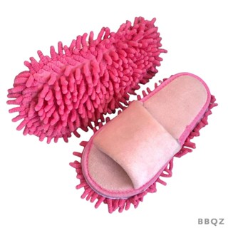 [Bbqz01] Chenille Mop รองเท้าแตะ เปิดนิ้วเท้า ทําความสะอาดฝุ่น พื้น สิ่งสกปรก