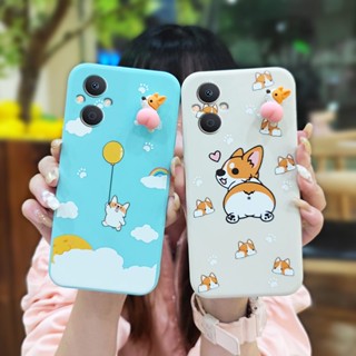 Three-dimensional doll protective case Phone Case For OPPO A96 5G/Reno7Z 5G/Reno7 Lite/F21 Pro 5G Anti-fall Corgi PP