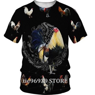 เสื้อเชิ้ต พิมพ์ลายไก่ ไม่ซ้ําใคร Ee 6