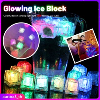 【ในการจัดส่ง】 1 Pc Led Night Light Ice Cubes Luminous Party Decoration