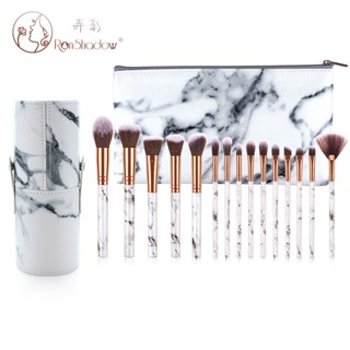 Hot sale #15/5 pieces of marble brush bucket brush bag makeup set brush blush brush eye shadow brush beauty tool 8cc