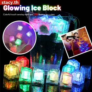 【ในการจัดส่ง】 1 Pc Led Night Light Ice Cubes Luminous Party Decoration