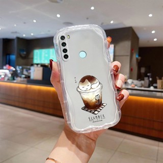 เคส xiaomi Redmi note 8 เคสโทรศัพท์มือถือแบบใส ลายการ์ตูนกาแฟน่ารัก 3D แฟชั่น สําหรับ