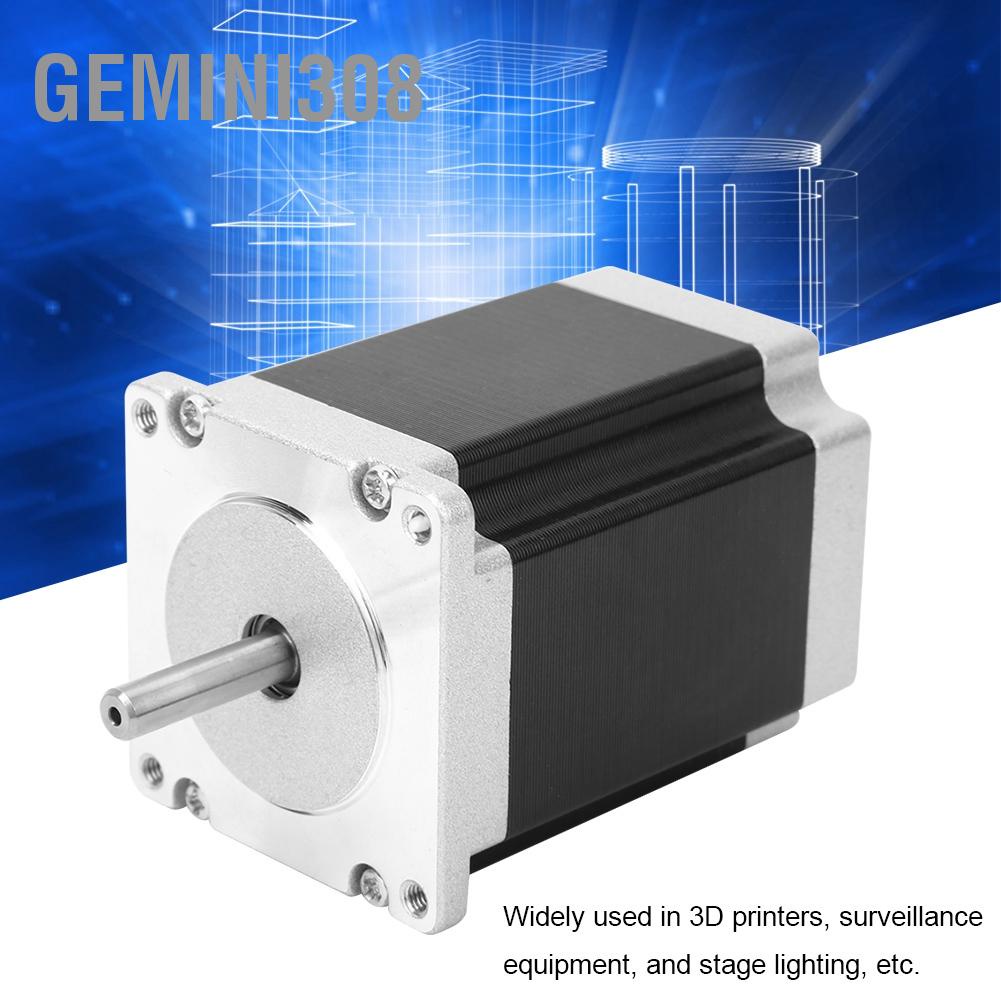 Gemini308 NEMA 23 Stepper Motor 1.8° 23HS7628 อุปกรณ์เสริมเครื่องพิมพ์ 3D พร้อมสายเคเบิล 4 พินความยาว 76 มม.