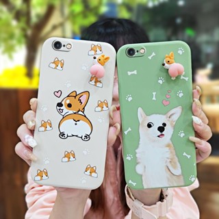 Corgi PP cute Phone Case For iphone 6/6S Skin-friendly feel soft shell protective case Liquid silicone shell