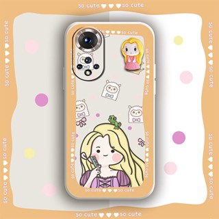 Simplicity ins Phone Case For Huawei Honor50 Liquid silicone shell Cartoon soft shell cute Skin-friendly feel protective case