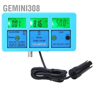 Gemini308 5 in 1 มัลติฟังก์ชั่นดิจิตอลมัลติพารามิเตอร์ PH Meter EC เครื่องทดสอบคุณภาพน้ำอุณหภูมิ