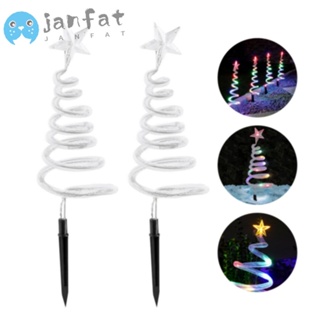 Janfat หลอดไฟ LED รูปดาว ต้นคริสต์มาส แบบเกลียว