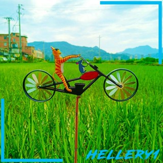 [Hellery1] กังหันลมเหล็ก รูปสัตว์น่ารัก สําหรับตกแต่งสวน สนามหญ้า กลางแจ้ง