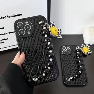 เคสป้องกันโทรศัพท์มือถือ ชุบไฟฟ้า ลายหน้ายิ้ม มีสายโซ่คล้อง สําหรับ Apple Iphone IP 12 12Pro 12 Pro Max IP13 13Pro IP 13 Pro Max IP14 14 Plus IP 14 Pro Max