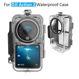 เคสกล้องดําน้ํา 45 ม. กันน้ํา อุปกรณ์เสริม สําหรับ DJI Action 2 DJI Osmo Action 2