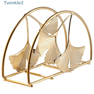 Twinkle เครื่องจ่ายกระดาษทิชชู่ เหล็ก สีทอง ขนาด 4.5 X 2.75 นิ้ว สําหรับตกแต่งโต๊ะกระดาษ