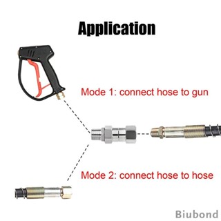 [Biubond] อุปกรณ์ข้อต่อท่อแรงดัน 3/8 นิ้ว 4500 PSI สําหรับล้างรถยนต์ 1 ชิ้น