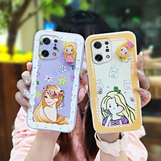 Simplicity Skin-friendly feel Phone Case For OPPO Find X5 Anti-fall Cartoon Rotating bracket Three-dimensional doll