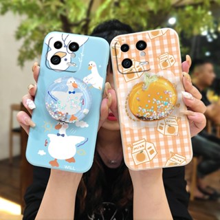 Simplicity Skin-friendly feel Phone Case For Xiaomi 13 Liquid silicone shell ins cute quicksand Cartoon Anti-fall The New