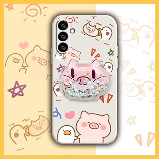 Cartoon The New Phone Case For Samsung Galaxy A24/SM-A245F phone case Anti-fall Glitter Simplicity Skin feel silicone