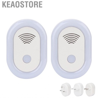 Keaostore Ultrasonic Pest Repeller  Safe Harmless Direct Plug in Intelligent Frequency Conversion Mite Controller for Child Bedroom