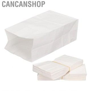 Cancanshop 100Pcs Paper Bag  Grade Kraft Oil Proof Large  White Set Kit New