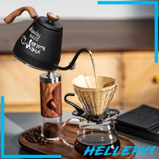 [Hellery1] หม้อชากาแฟ ด้ามจับไม้ สําหรับปิกนิก ตั้งแคมป์ ในร่ม