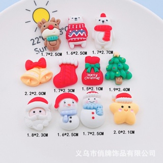 [2 #] Jibbitz Crocs กิ๊บติดผม รูปกวาง สโนว์แมน หมีน้อย คริสต…