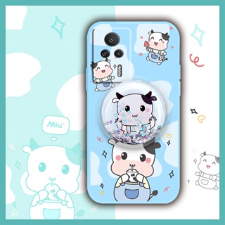 Anti-fall Glitter Phone Case For Redmi K60E cute Liquid silicone shell The New ins protective case phone case Cartoon