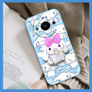 phone case The New Phone Case For OPPO Realme11 Anti-fall Rotatable stand Cartoon Skin-friendly feel quicksand