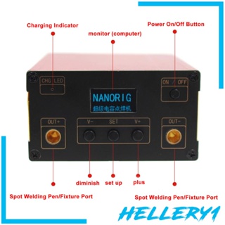 [Hellery1] อุปกรณ์เชื่อมแผ่นจุด 8AWG 5 เกียร์ ปรับได้ สําหรับเชื่อมแบตเตอรี่