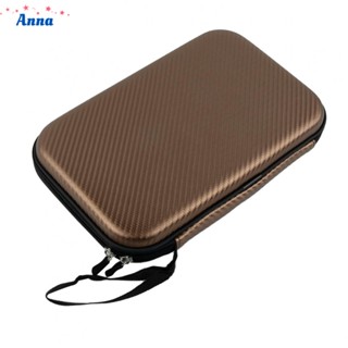 【Anna】Table Tennis Bag Cover Paddle EVA Bag Double-layer Bag Hard Shell High Quality