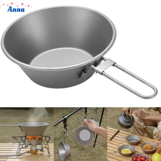 【Anna】Titanium Sierra Cup Foldable Handle Ultralight Snow Cup for Hiking&amp;Backpacking