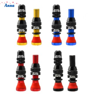 【Anna】2pcs 40mm Bicycle Tubeless Valve Bike Rim Wheel Tube AV Valves Schradervalve