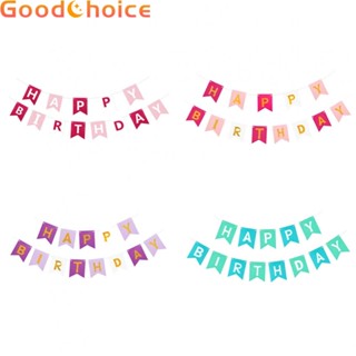 Banners 12*15cm 13pcs Banner Bunting Decoration Hanging Happy Birthday