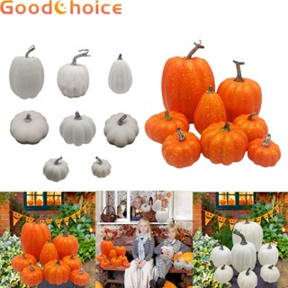 Faux Pumpkins 8 PCS Decoration Model Props Foam Harvest Festival Props