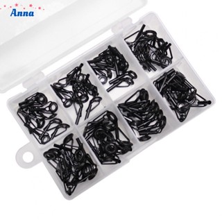 【Anna】24pcs Fishing Rod Tip Repair Kit Stainless Steel Ceramic Ring Guide Tips