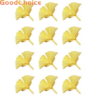 Exquisite Gold Plated Leaf Napkin Rings Set of 12 for Elegant Table Setting