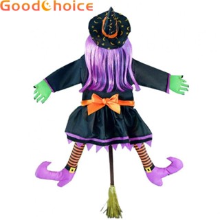 Terrifying Halloween Witch Decor Funny Crashing Witch Ornaments for Yard Display