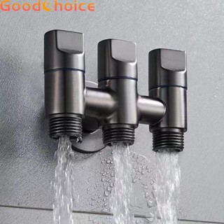 Three Control Alloy Water Diversion Valve for Toilet with Rotatable Metal Handle