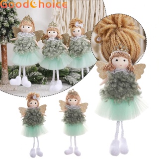 Christmas Angel Doll Pendant Festive Plush Ornament for Xmas Tree Decor