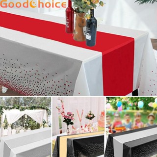 Disposable Runner Plastic Tablecloth Rectangle Rectangular Table Decoration