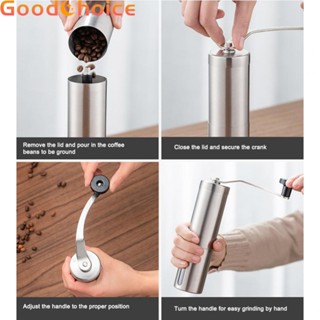 Coffee Grinder. Crank Grinder Portable Size 18.6x4.8cm Stainless Steel